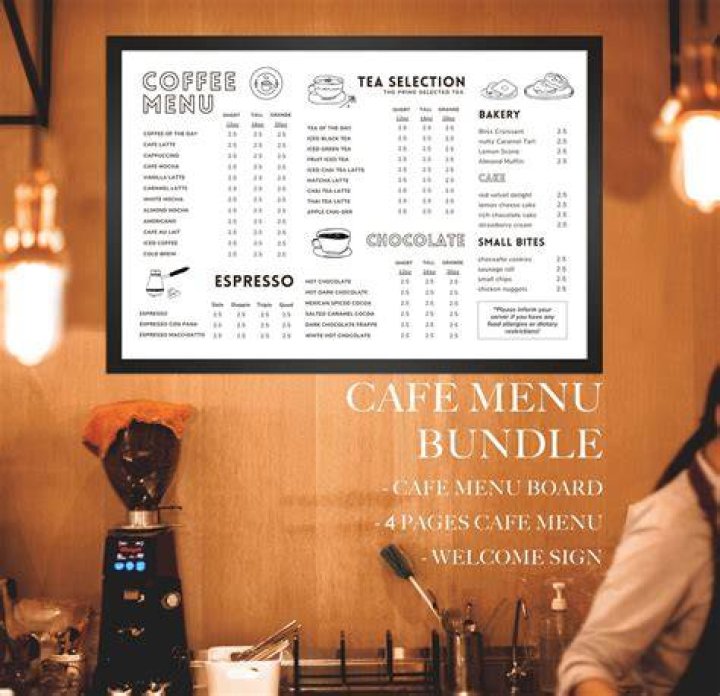 Coffee Shop Menu Scooter’s Coffee Franchise