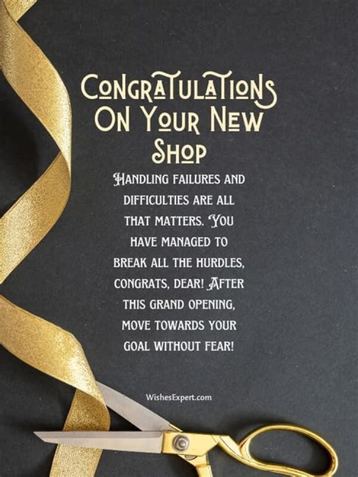 Congratulations Messages For New Shop Opening Business Wish
