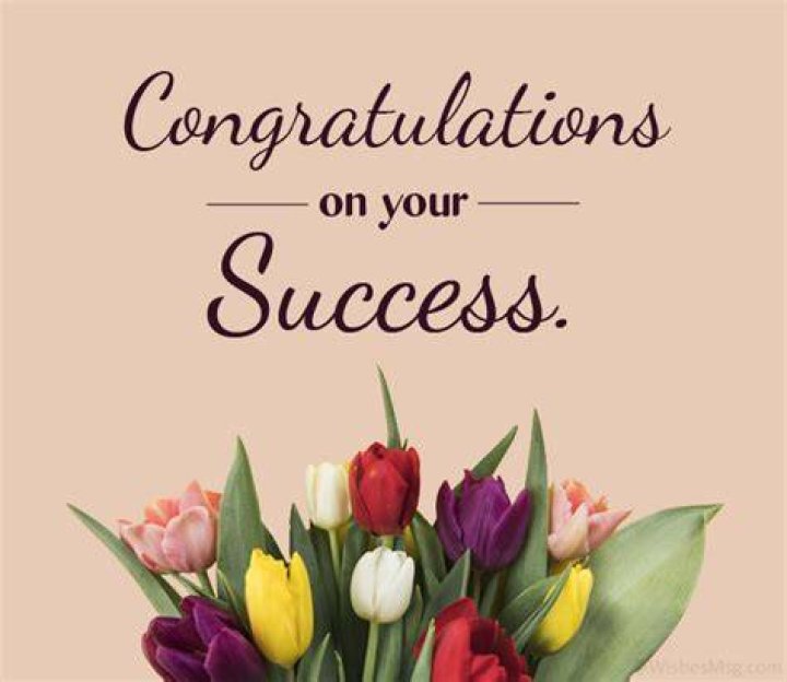 Congratulations on your Success