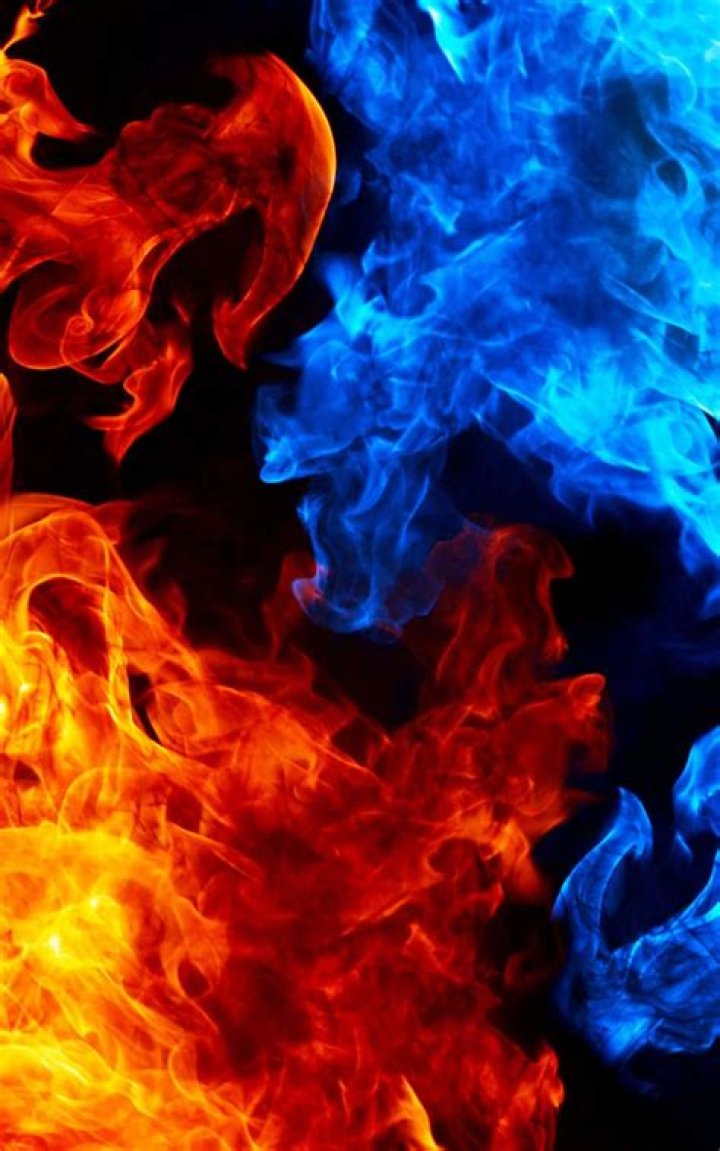 Cool Blue Fire Wallpaper