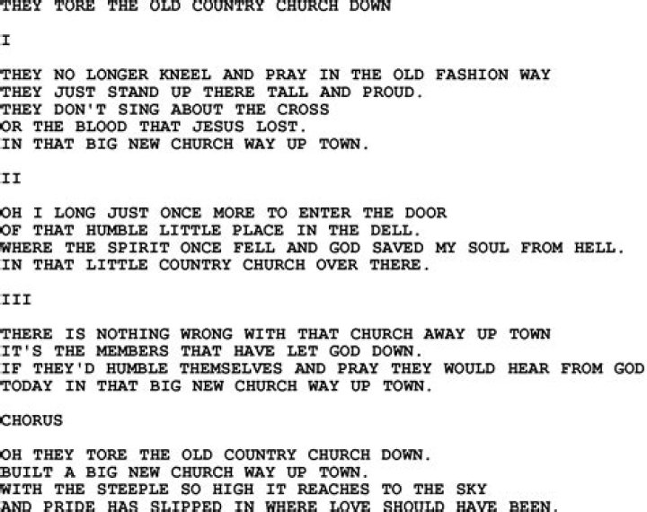 Country, Southern and Bluegrass Gospel Song Lord You've Been So Good To