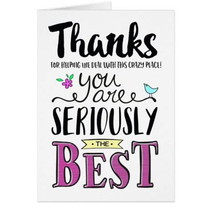 Coworker Thanks, You are SERIOUSLY the best! Zazzle Thank you