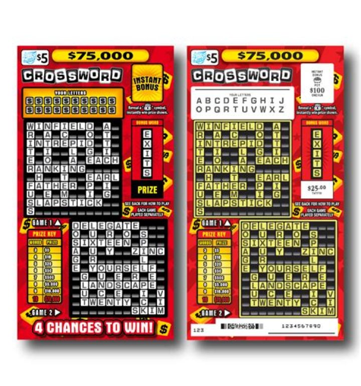 Crossword Instant Tickets Illinois Lottery