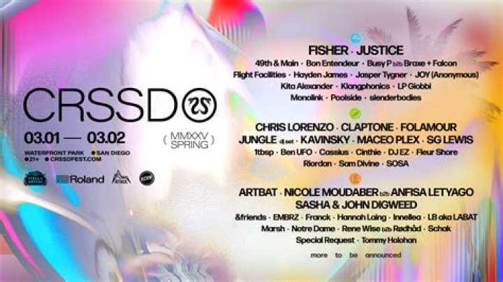 CRSSD Festival Announces Phase Two Lineup for Fall 2018 Edition