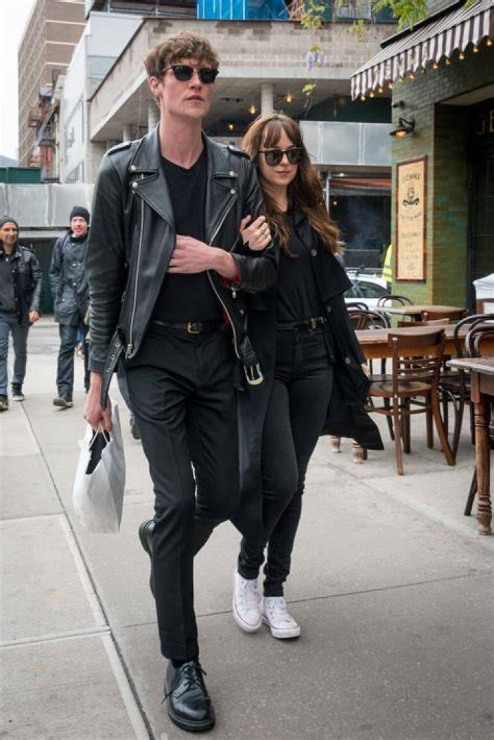 Dakota Johnson With Boyfriend Out and about in NYC GotCeleb