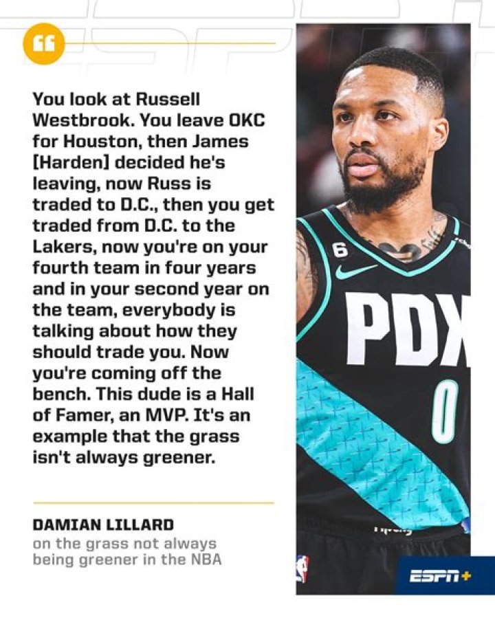 Damian Lillard doesn't slam door on trade rumor intrigue
