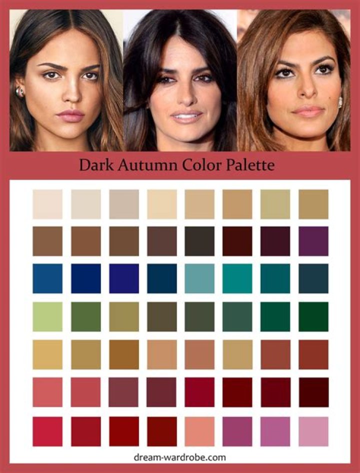 DARK AUTUMN COLOR PALETTE AND SEASONAL GUIDE / 12 Seasons Color