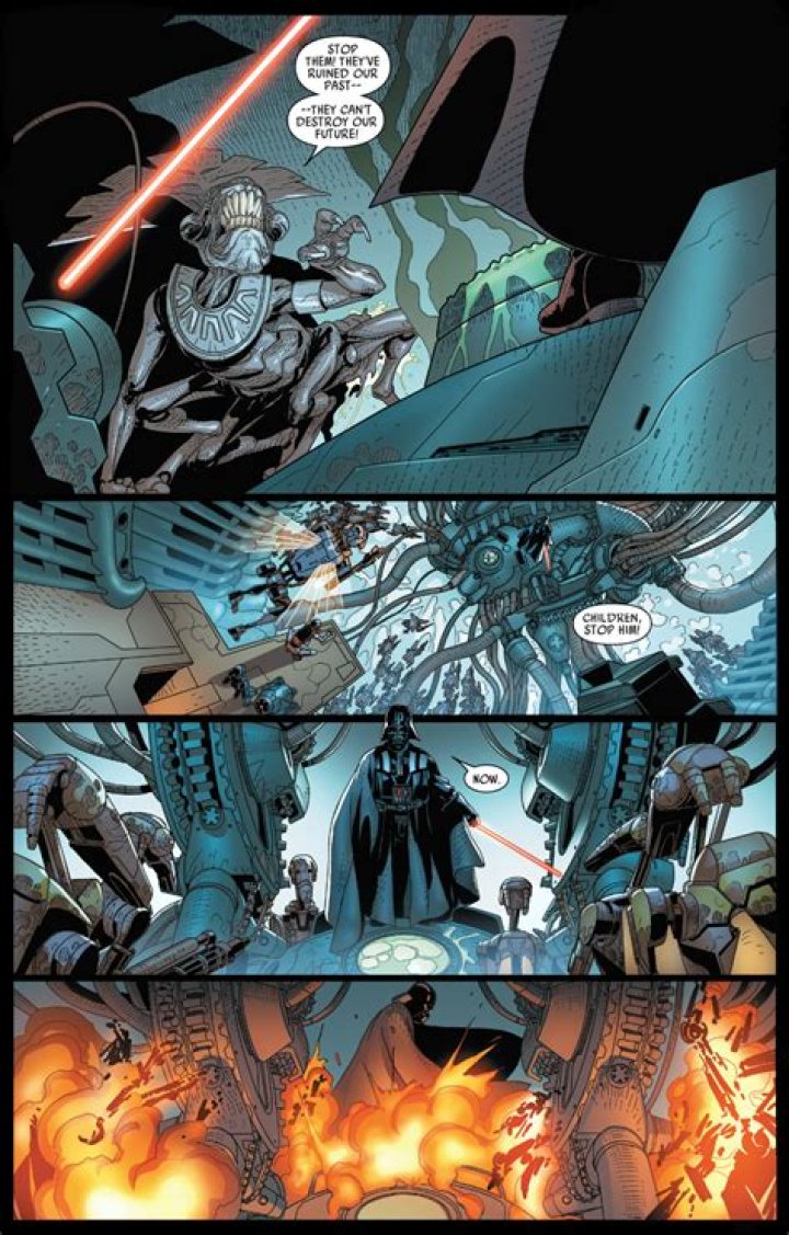 Darth Vader VS Geonosian Queen Star wars comics, Star wars characters