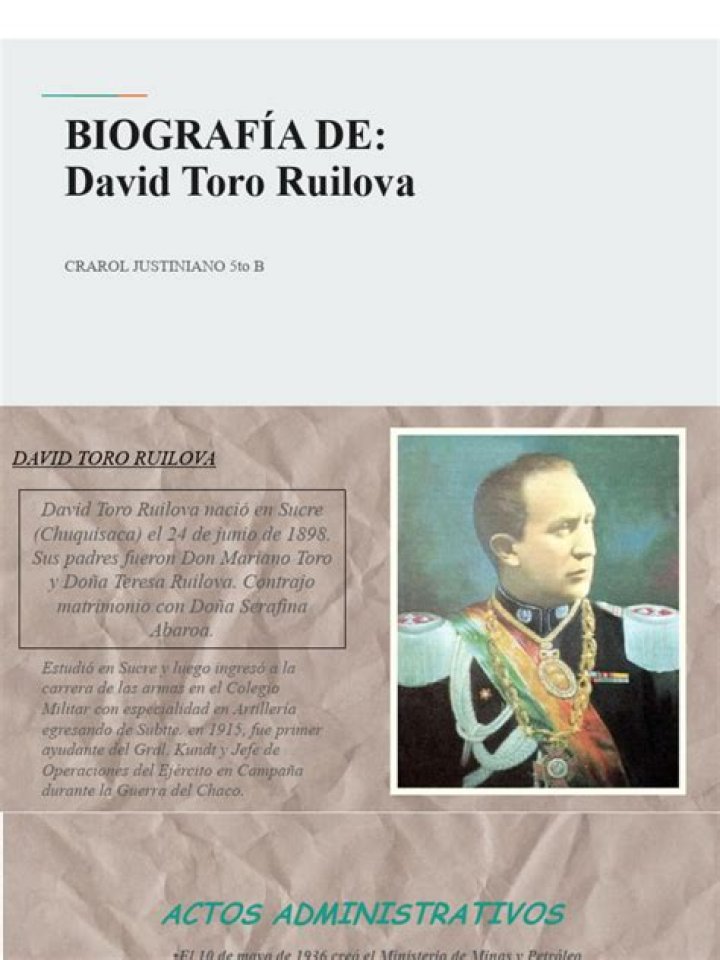 David Toro Historia, Literatura, Educaci&oacute;n de Bolivia, Mapas