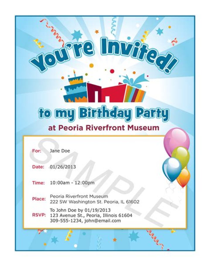 Delectable Birthday Invitation 