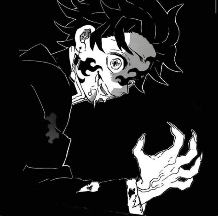 Demon Slayer Black And White Kyojuro Rengoku With Sword HD Anime