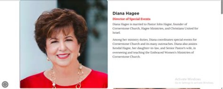 Diana Castro Hagee Bio, wiki, &acirc;ge, taille, famille, &eacute;pouse de John