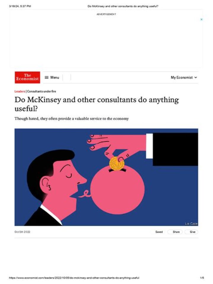 Do McKinsey and other consultants do anything useful? Hindustan Times