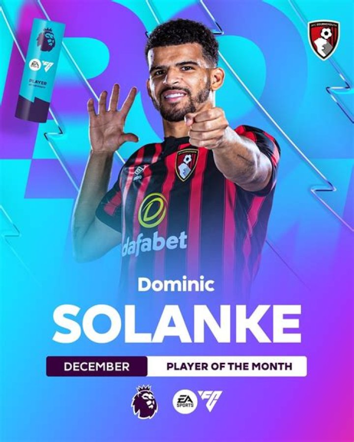 Dominic Solanke Dominic solanke, Premier league goals, Afc bournemouth
