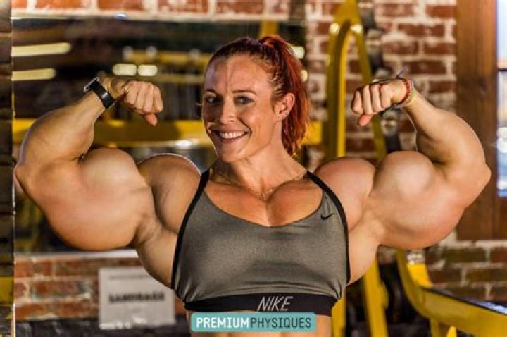 Double bicep Katie by jderril on DeviantArt Body building women