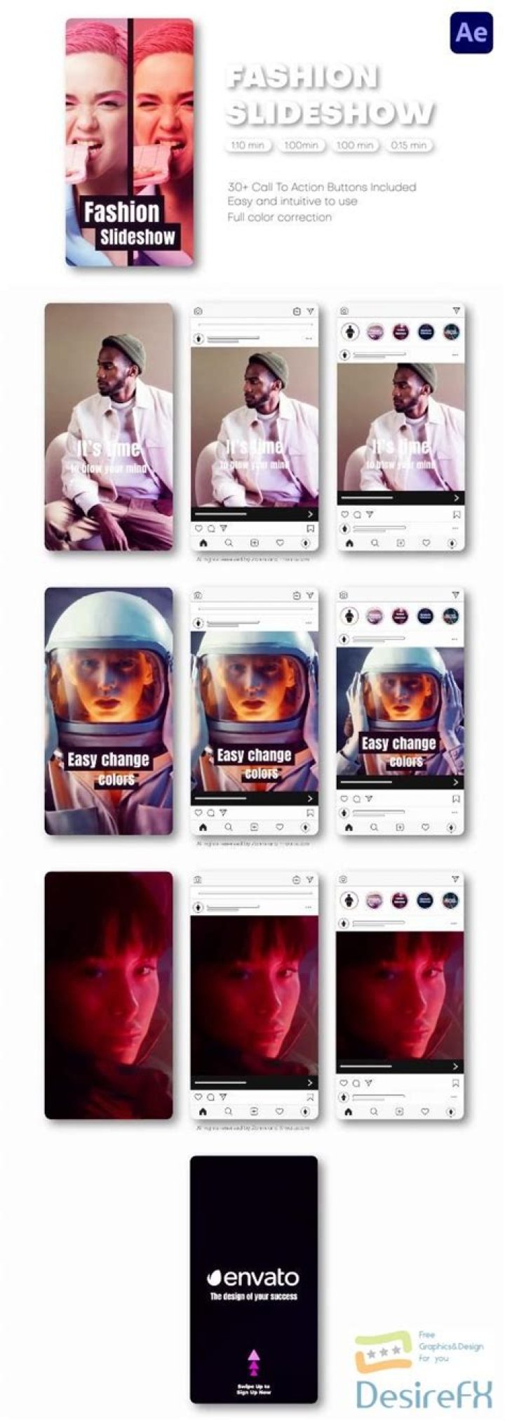 Download VideoHive Fashion Slideshow Instagram Reels, TikTok Post