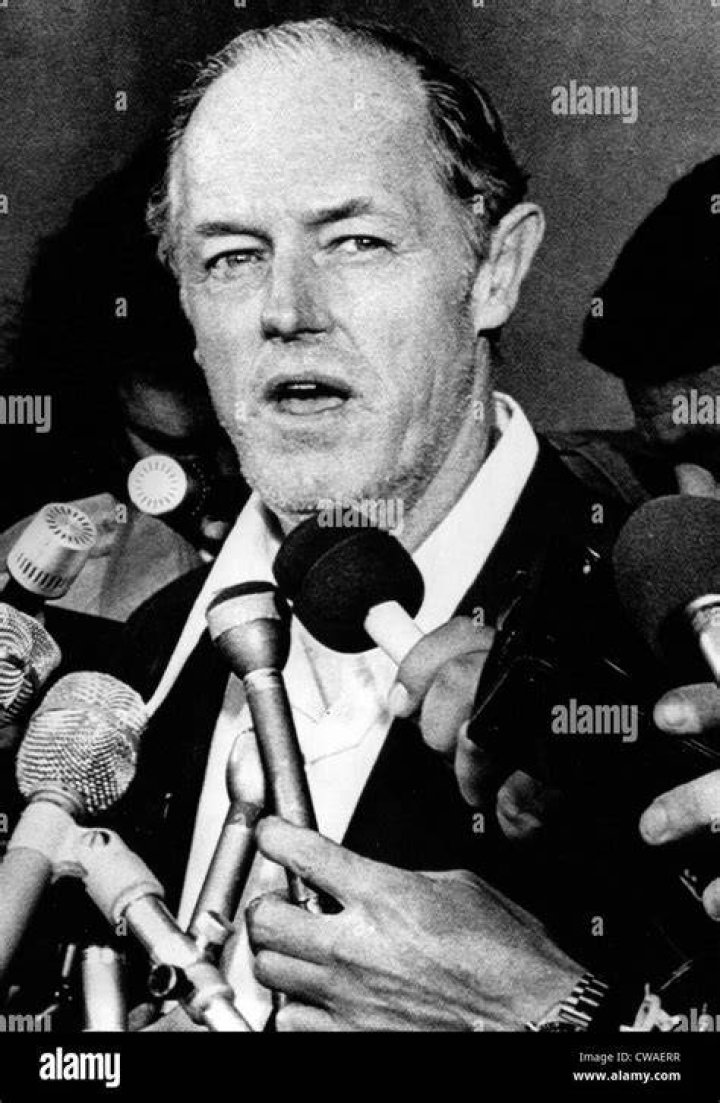 E. Howard Hunt At Press Conference After Being Freed From Jail For His