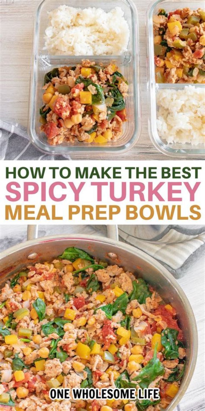 Easy Ground Turkey Meal Prep Bowls 4 Ways Smile Sandwich