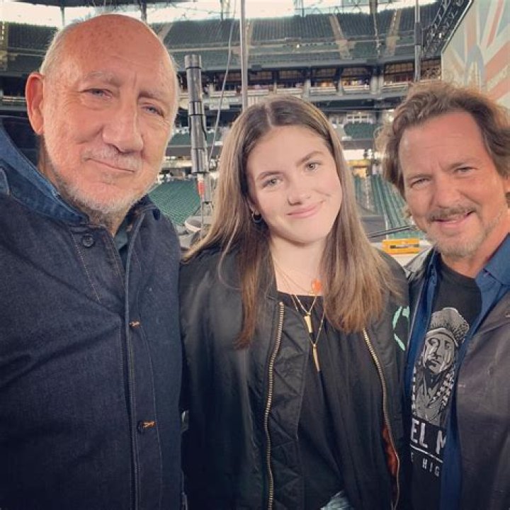 Eddie and his daughter Olivia Vedder before the show in Seattle. Always