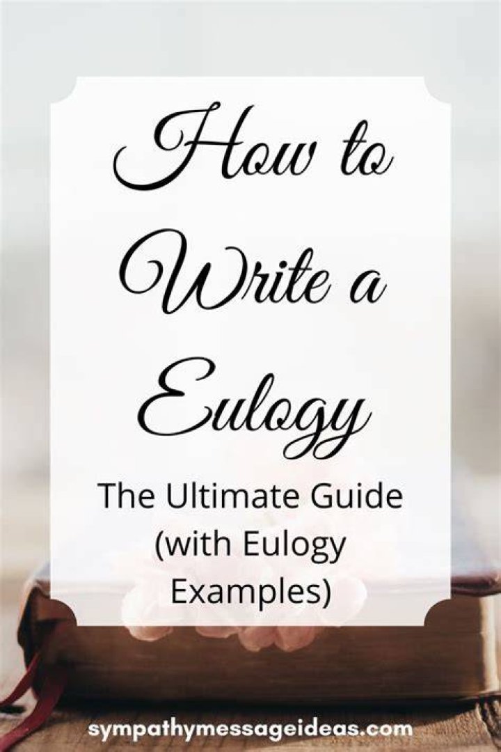 Eulogy Writing Service; How to Write a Successful Eulogy