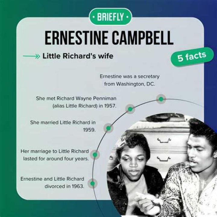 Everything about Ernestine Campbell, Little Richard's wife Briefly.co.za