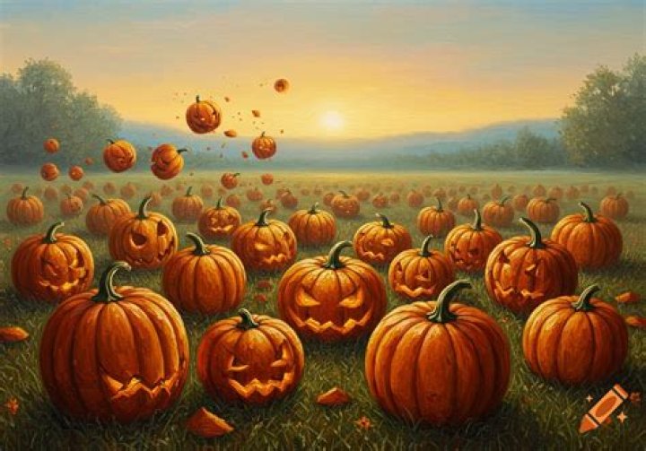 Floating pumpkins Sunset Magazine