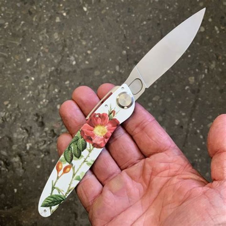 Flower Design Folding Knife Garrett Wade