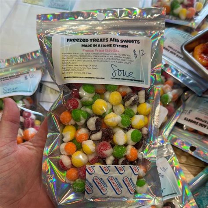 Freeze Dried Sour Skittles Free Shipping Ships Same Day Etsy