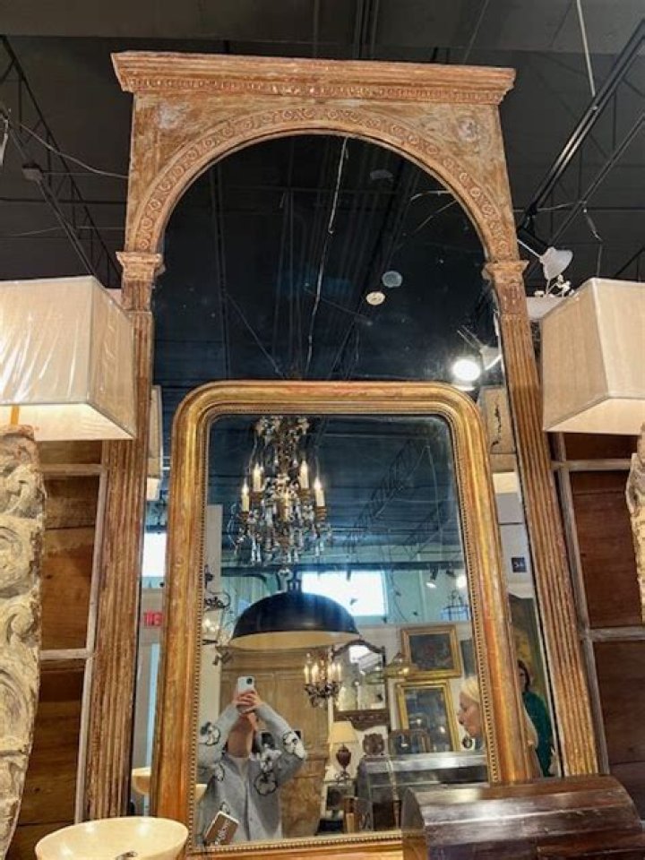 French Plaster Mirror Foxglove Antiques & Galleries