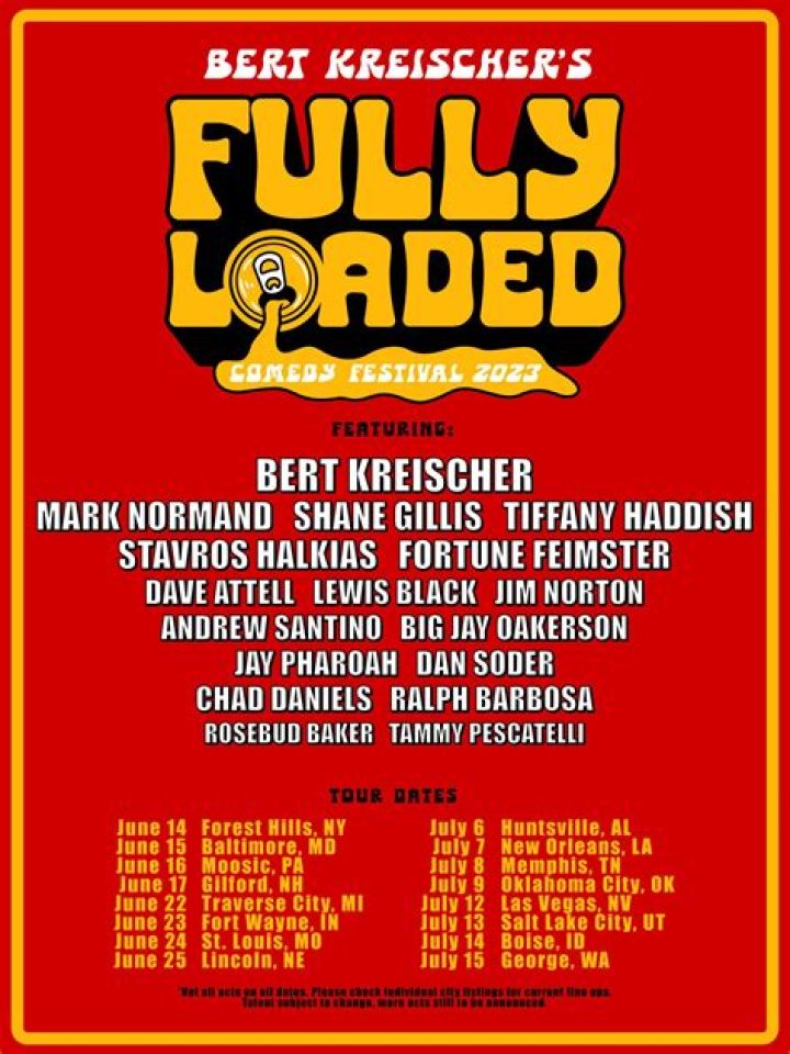 Fully Loaded Comedy Festival 2023 Lineup Announced Billboard