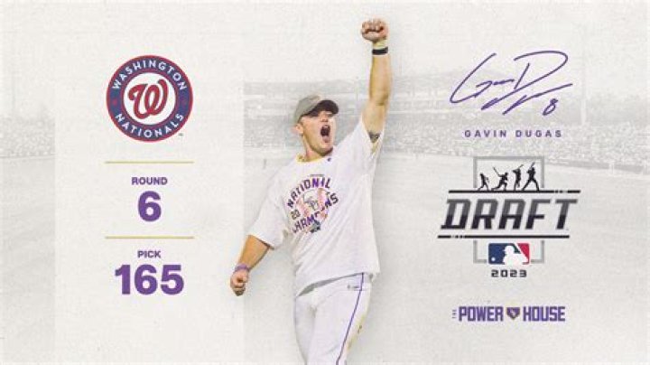 Gavin Dugas selected in sixth round of MLB Draft by Nationals