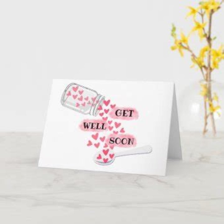 Get Well Soon Cute Greeting Card Cards Love Kates