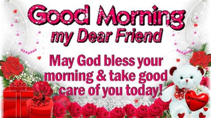 Good Morning, My Dear Friend Pictures, Photos, and Images for Facebook