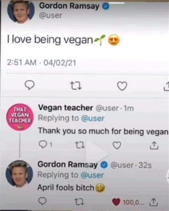 Gordon Ramsay schools a vegan activist and supports farmers AGDAILY