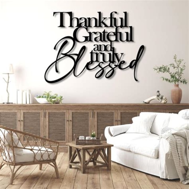 Grateful Thankful Blessed Wall Quotes&trade; Decal