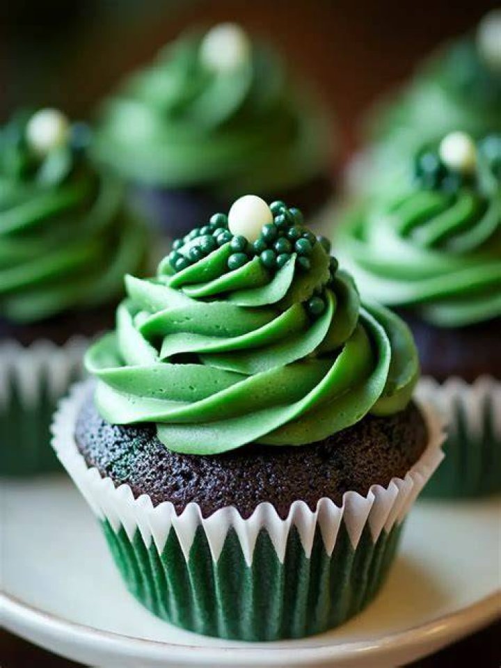 Green Cupcakes Edible Perfections