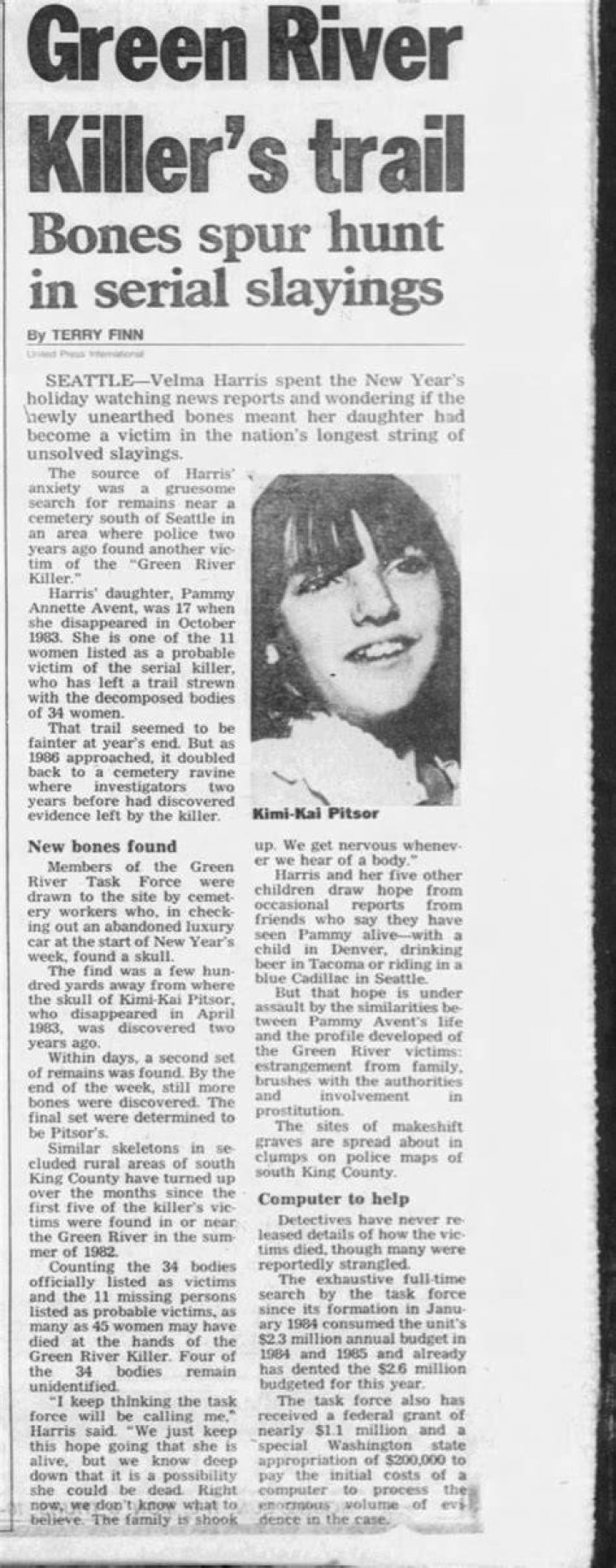 Green River Killer murdered Kimi Kai Pitsor 1983