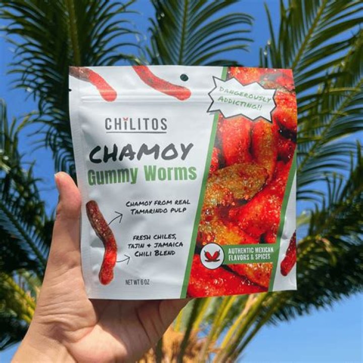 Gummy Worms With Chamoy Chilitos Dulces y Chamoy