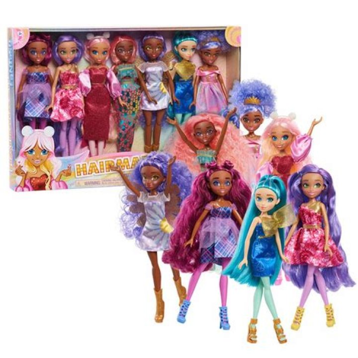 Hairmazing Fantasy Fashion Dolls 7Pack Just Play Toys for Kids of