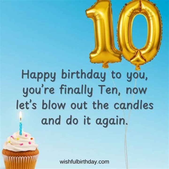 Happy 10th Birthday! Wishes for a Special 10yearold