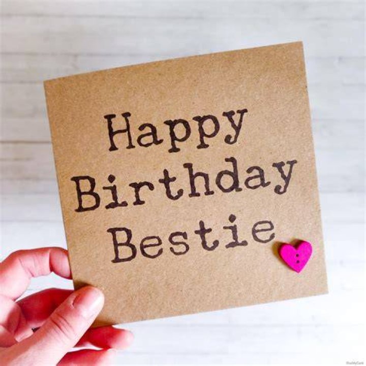 Happy Birthday Bestie card Kiss My Card