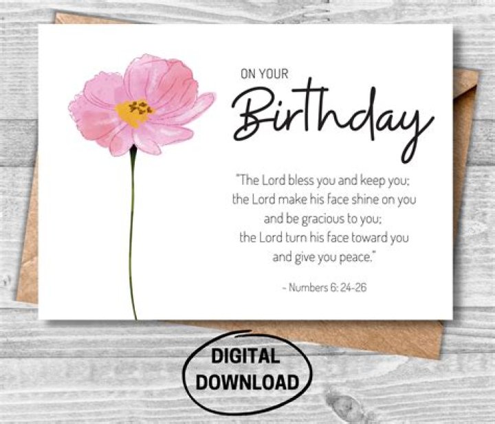 Happy Birthday Bible Verse Card By Izzy & Pop