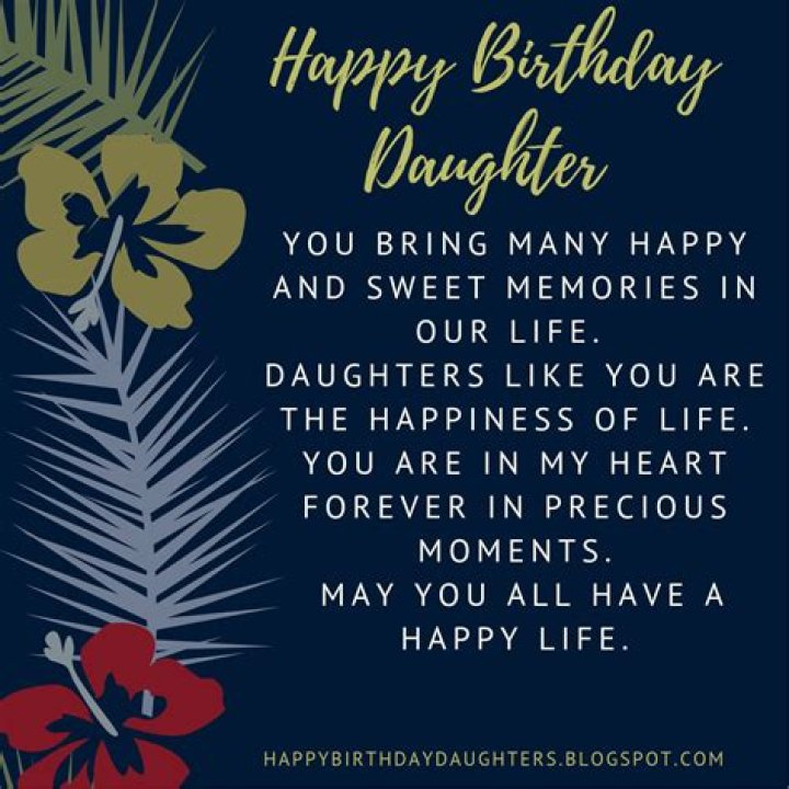 Happy birthday daughter quotes from a mother