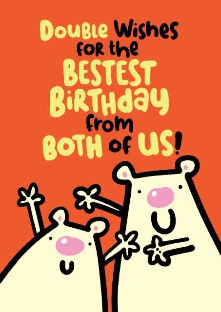Happy Birthday From Both of Us A2 Greeting Card P. Flynn Design