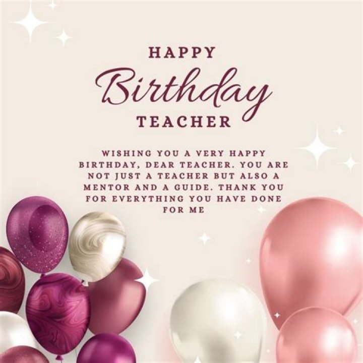 Happy Birthday Wishes for Teacher Best Birthday Wishes 2020