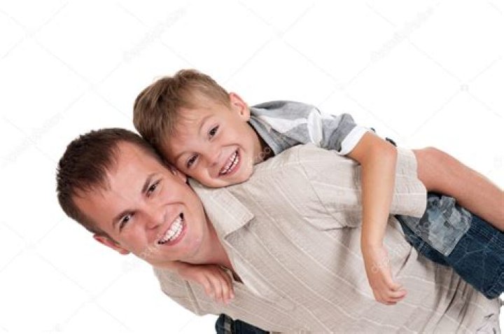 Happy dad and son stock image. Image of little, family 21952335