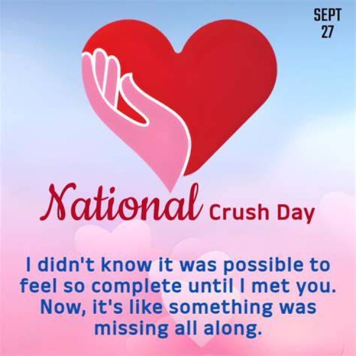 Happy National Crush Day Wishes, Quotes, Status, Meme & Thoughts