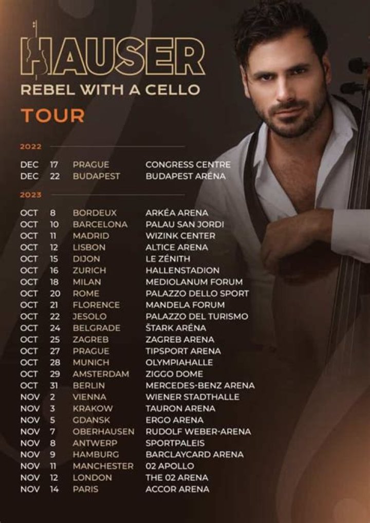 HAUSER Tickets, 2022 Concert Tour Dates & Details Bandsintown