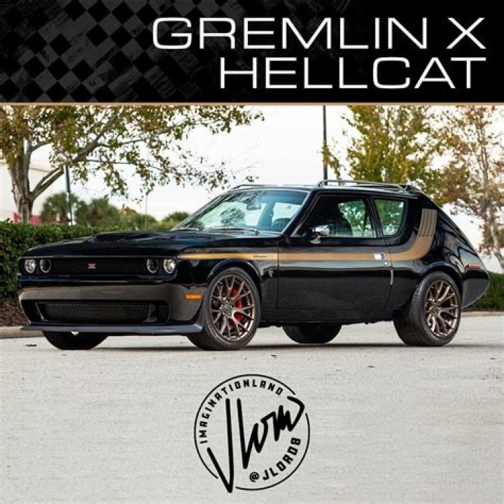 HellcatGratified AMC Gremlin Runs with the Big Boys in Fitting Rendering