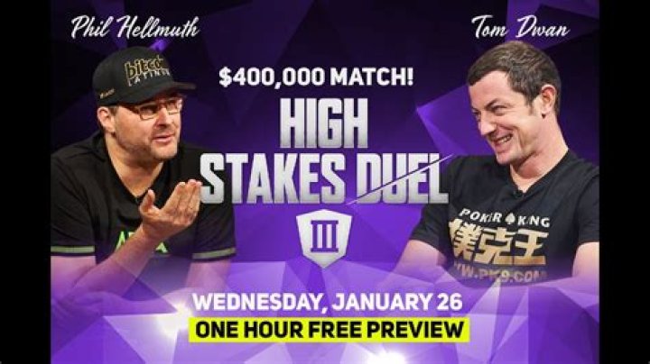 High Stakes Duel III Round 3 Phil Hellmuth besiegt Tom Dwan PokerGO